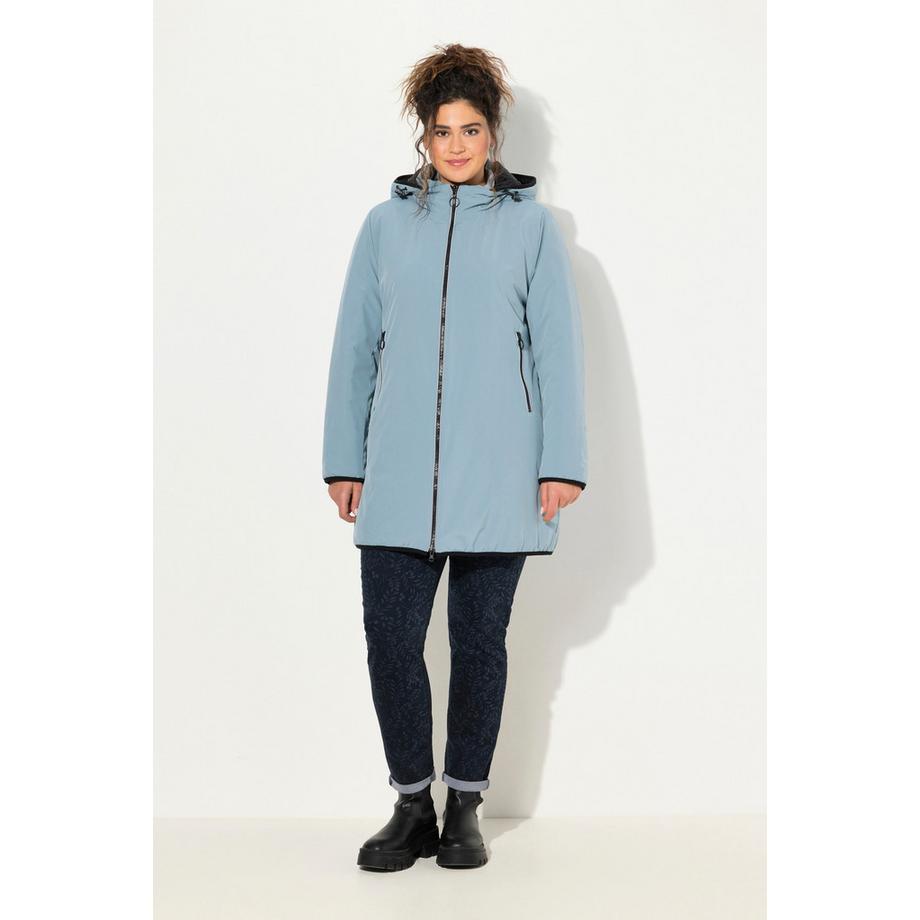 Ulla Popken HYPRAR Wende-Steppjacke Reflektor 2-Wege-Zipper  