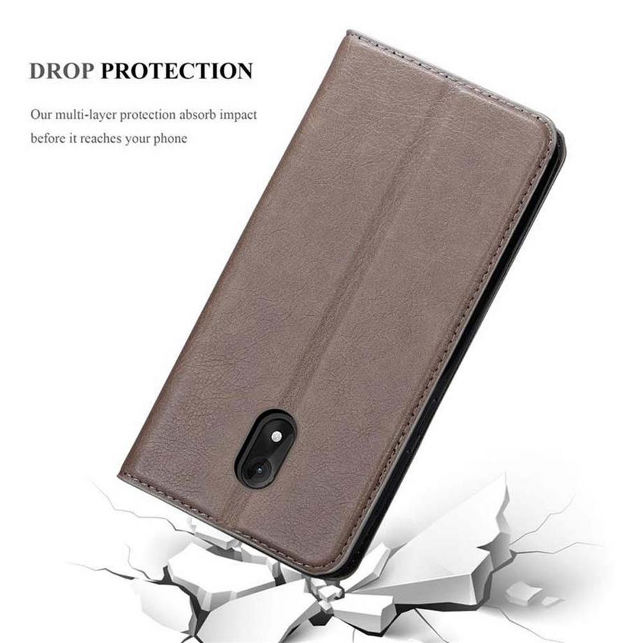 Cadorabo  Housse compatible avec WIKO LENNY 5 - Coque de protection avec fermeture magnétique, fonction de support et compartiment pour carte 