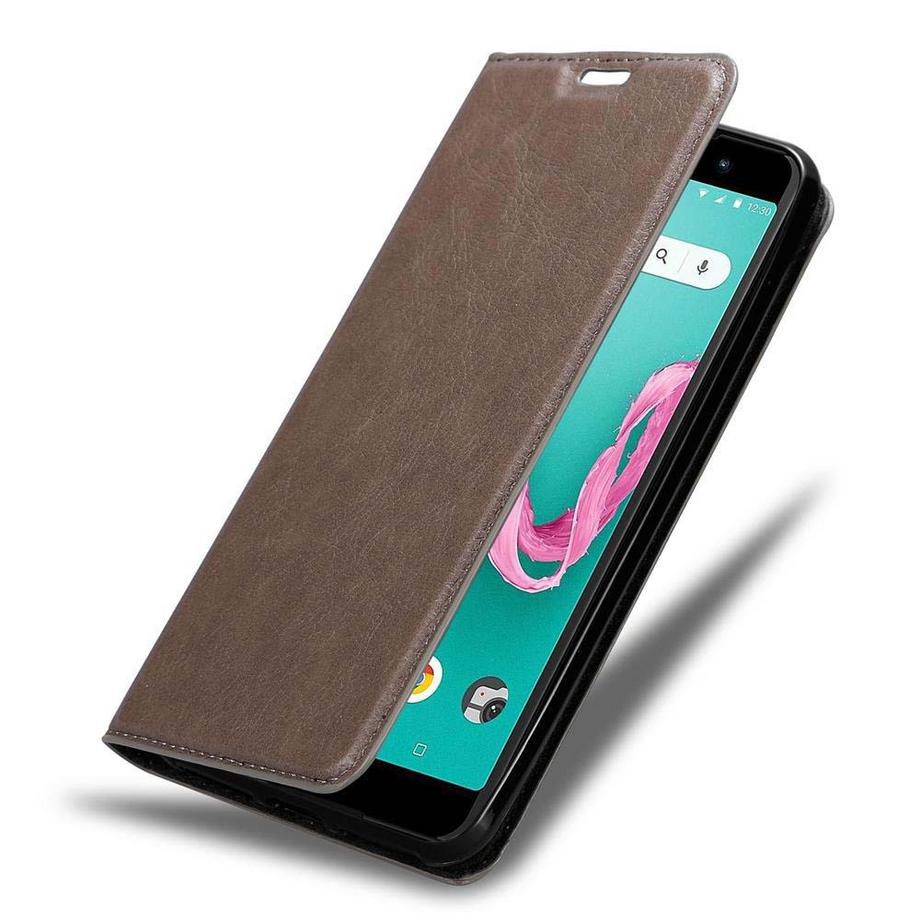 Cadorabo  Housse compatible avec WIKO LENNY 5 - Coque de protection avec fermeture magnétique, fonction de support et compartiment pour carte 