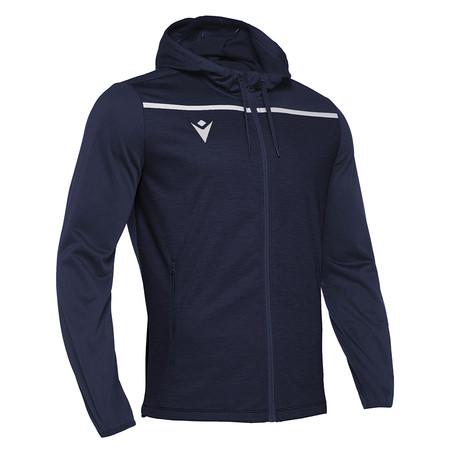 macron  zip-pullover mit kapuze aether 