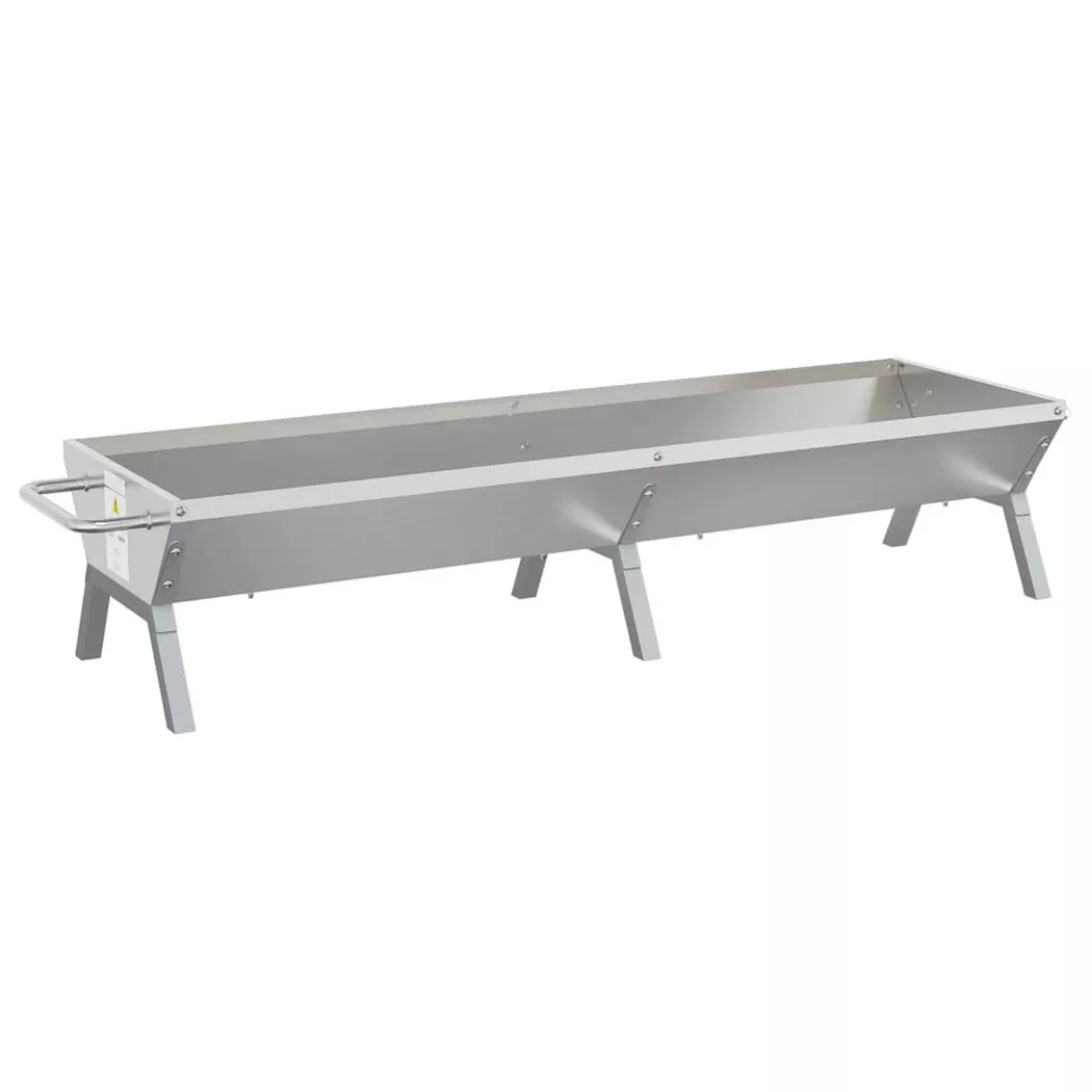 VidaXL - Plateau de barbecue acier inoxydable, One Size, Argent