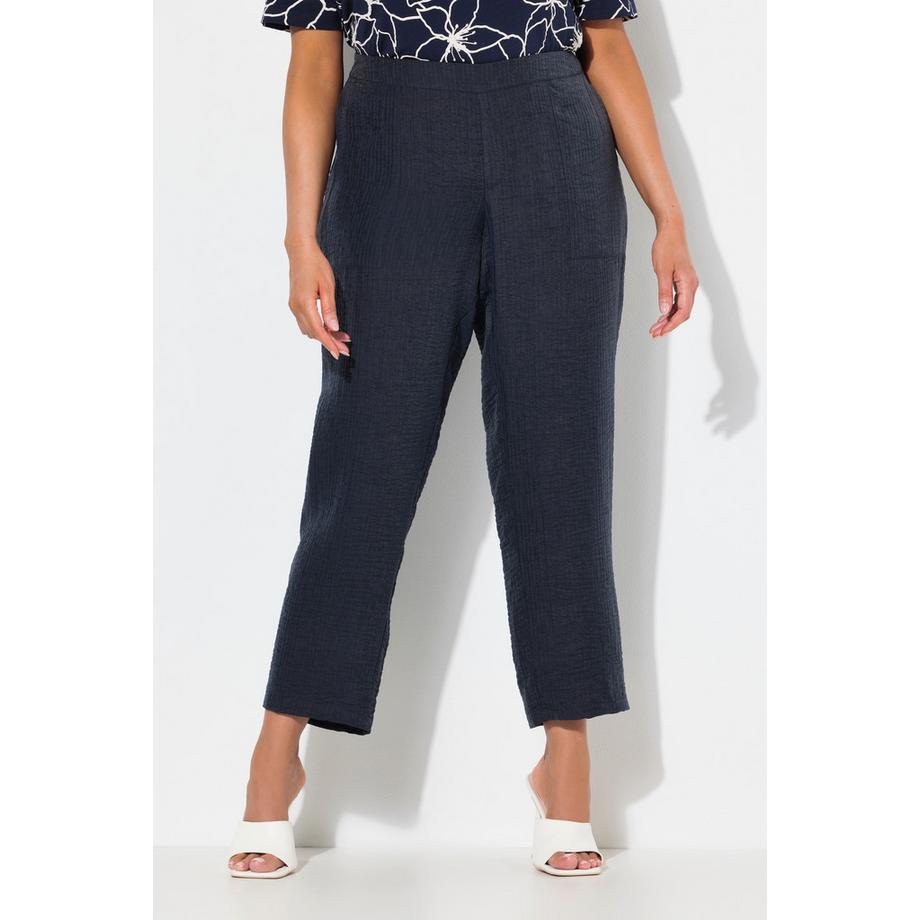 Ulla Popken Hose Rena Struktur Lyocell Komfortbund  