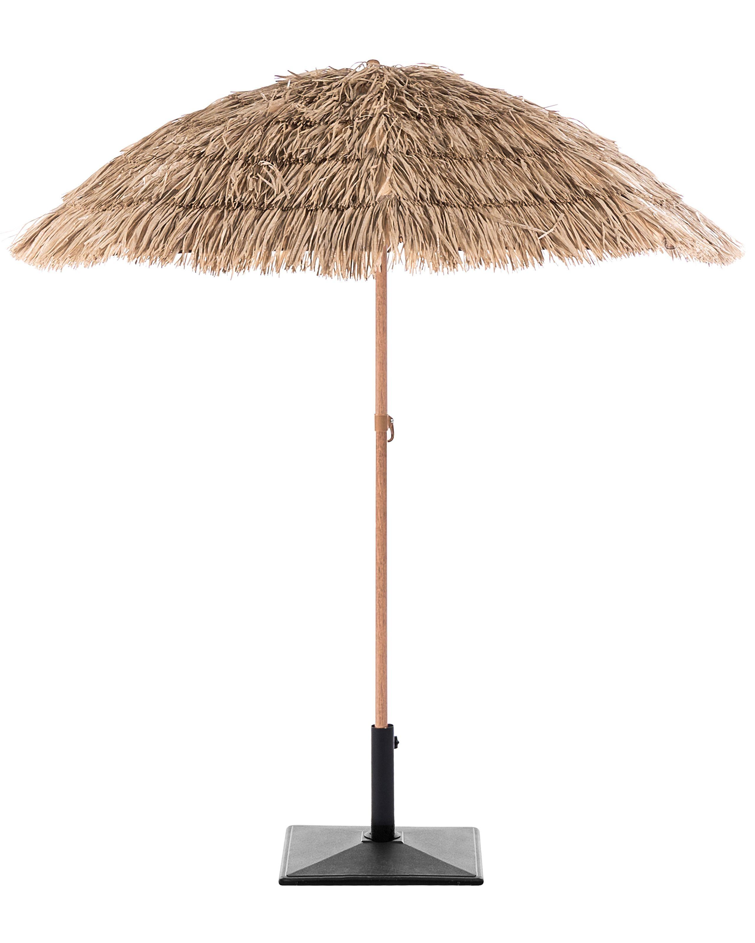 Beliani Marktschirm aus Stoff Rustikal CIVETTA  