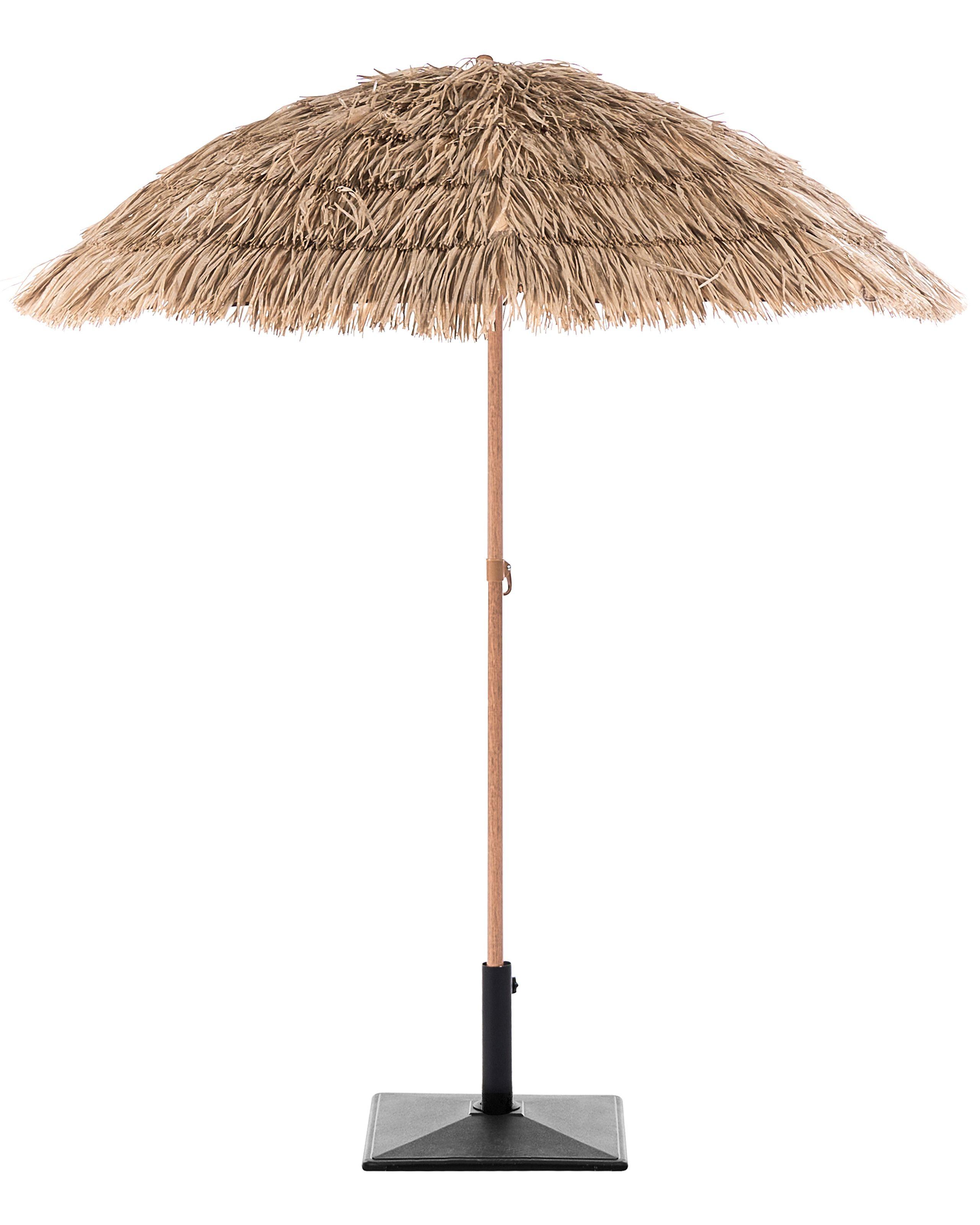 Beliani Marktschirm aus Stoff Rustikal CIVETTA  