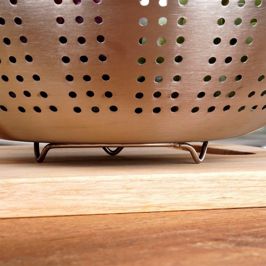 FS-STAR Scolapasta Tondo in Acciaio Inox per Sciacquare e Scolare  