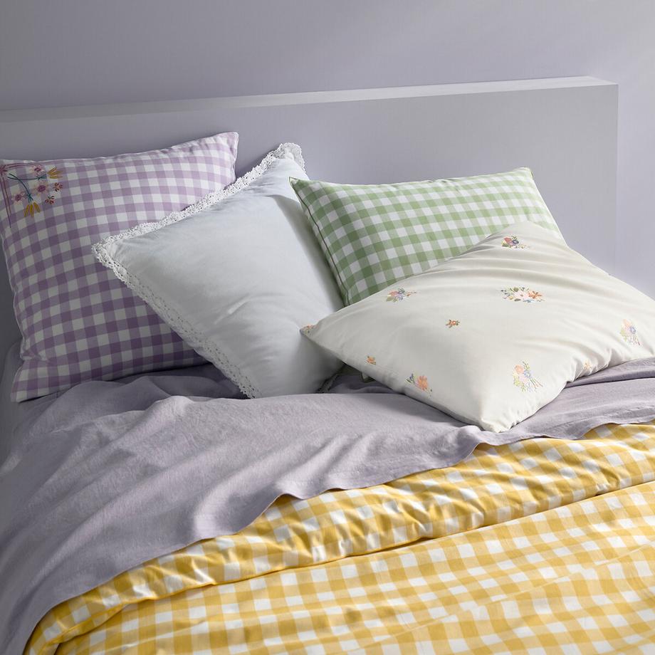 La Redoute Intérieurs Veldi Jaune Vichy Carreaux Housse de Couette  