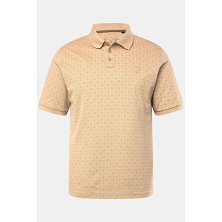 JP1880  Maglia polo con stampa allover, collo polo e mezze maniche, fino alla tg. 8XL 