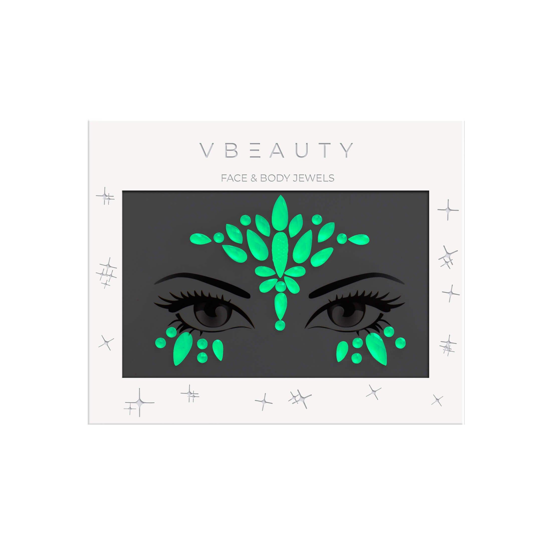 VBEAUTY  Face Jewels #fiftyshadesofglitter GLOW IN THE DARK 