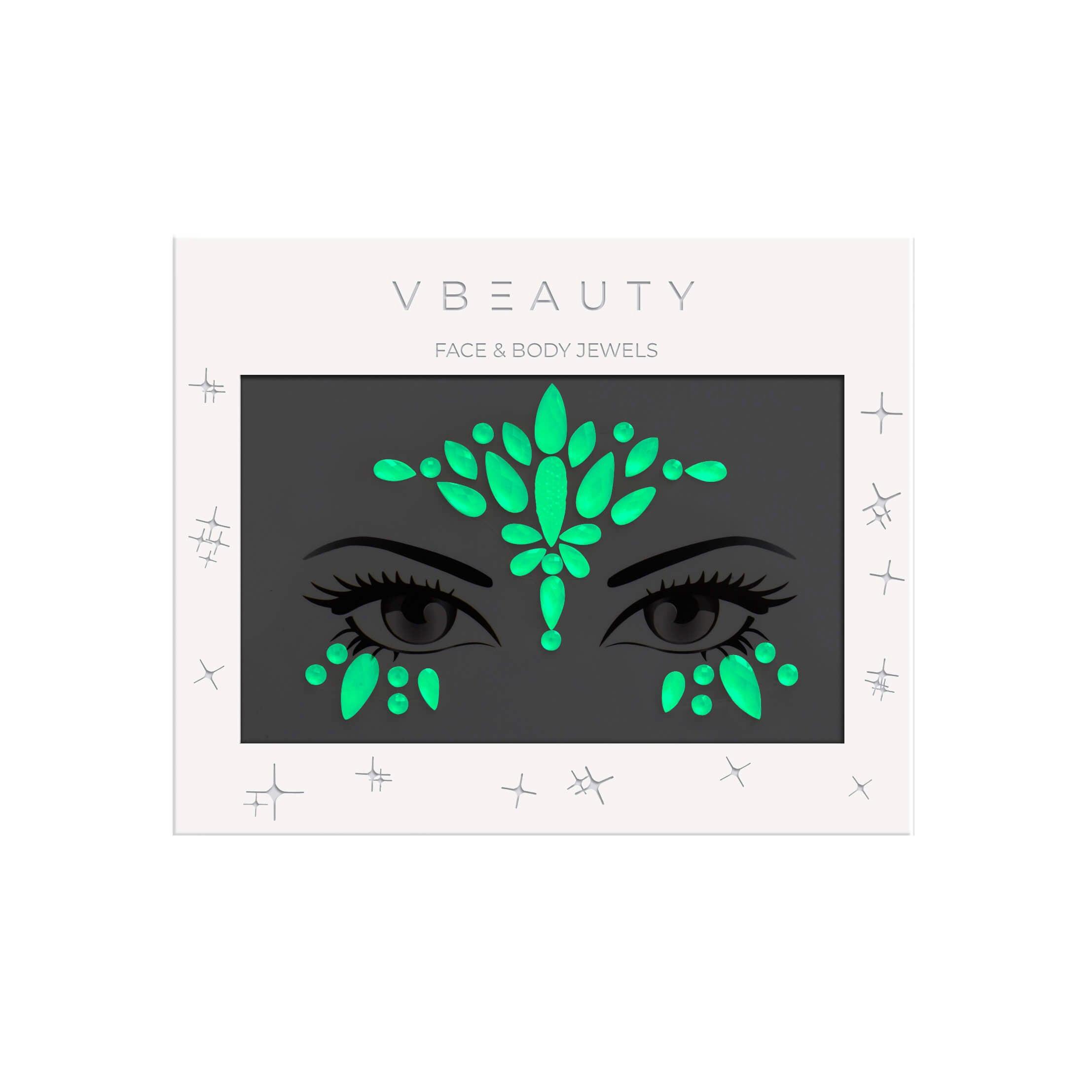 VBEAUTY  Face Jewels #fiftyshadesofglitter GLOW IN THE DARK 