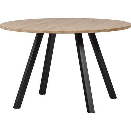 mutoni Table à manger Tablo chêne FSC ronde 120x120 pieds carrés  