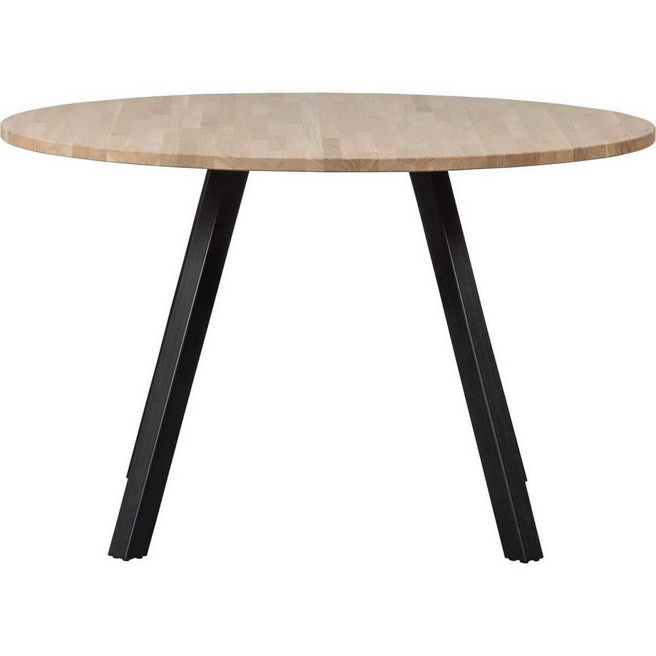 mutoni Table de salle à manger Tablo chêne FSC ronde 120x120 Square pied  