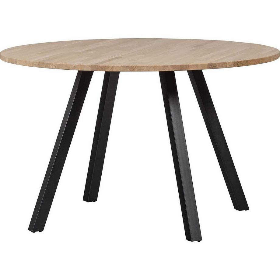 mutoni Table de salle à manger Tablo chêne FSC ronde 120x120 Square pied  