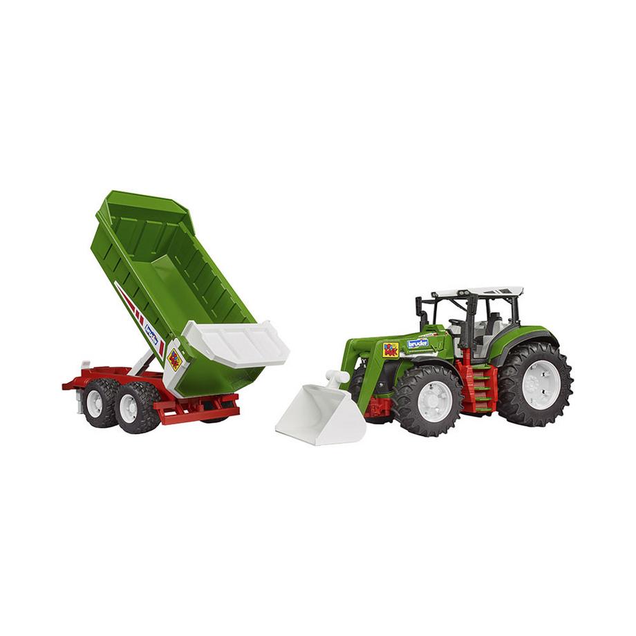 bruder  ROADMAX Traktor mit Frontlader & Kippanhänger 
