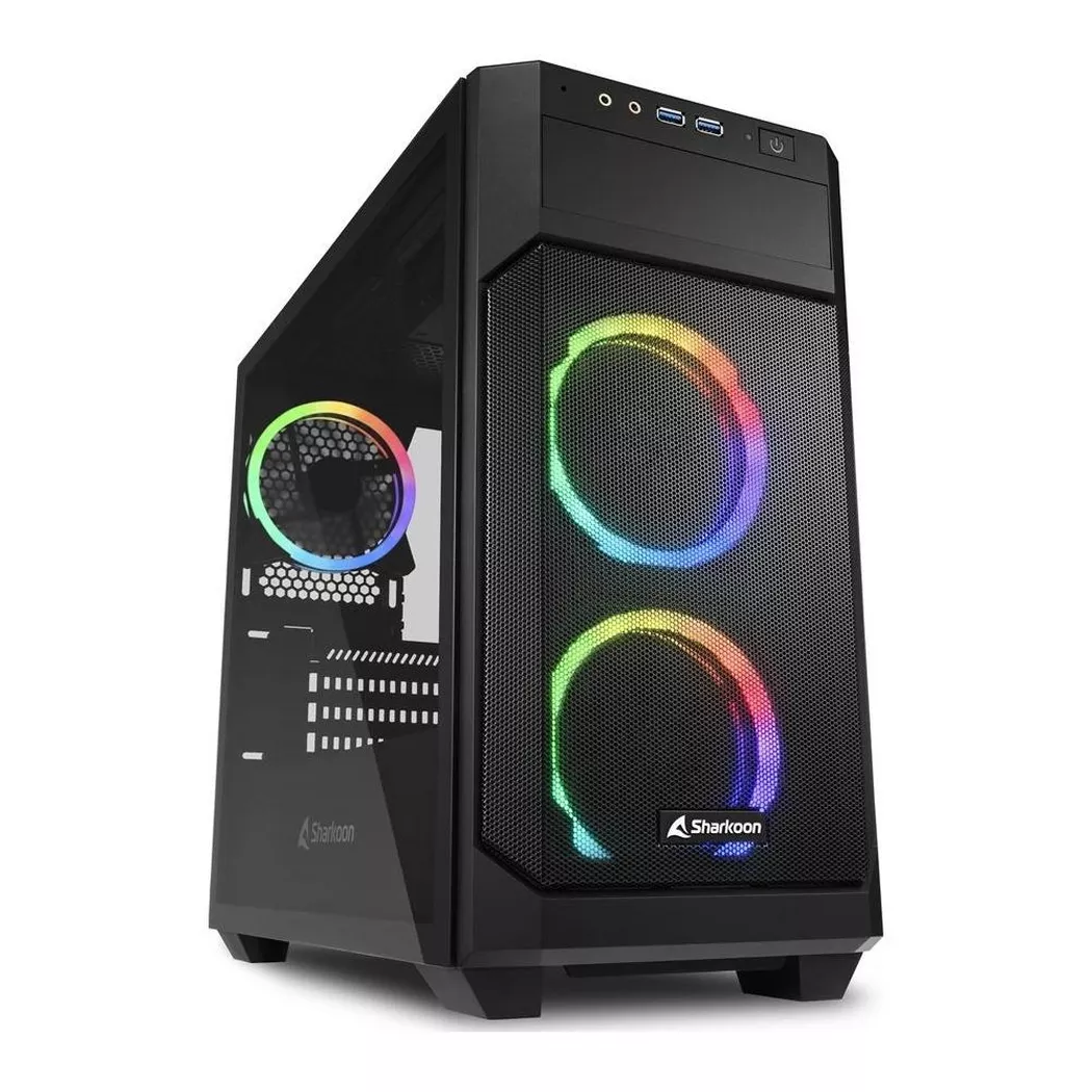 Sharkoon V1000 RGB Black MicroATX Tower Chassis