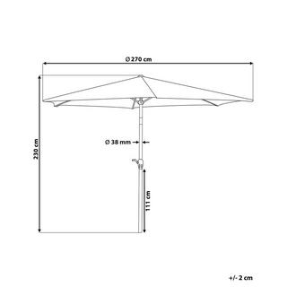 Beliani Parasol en Polyester VARESE  