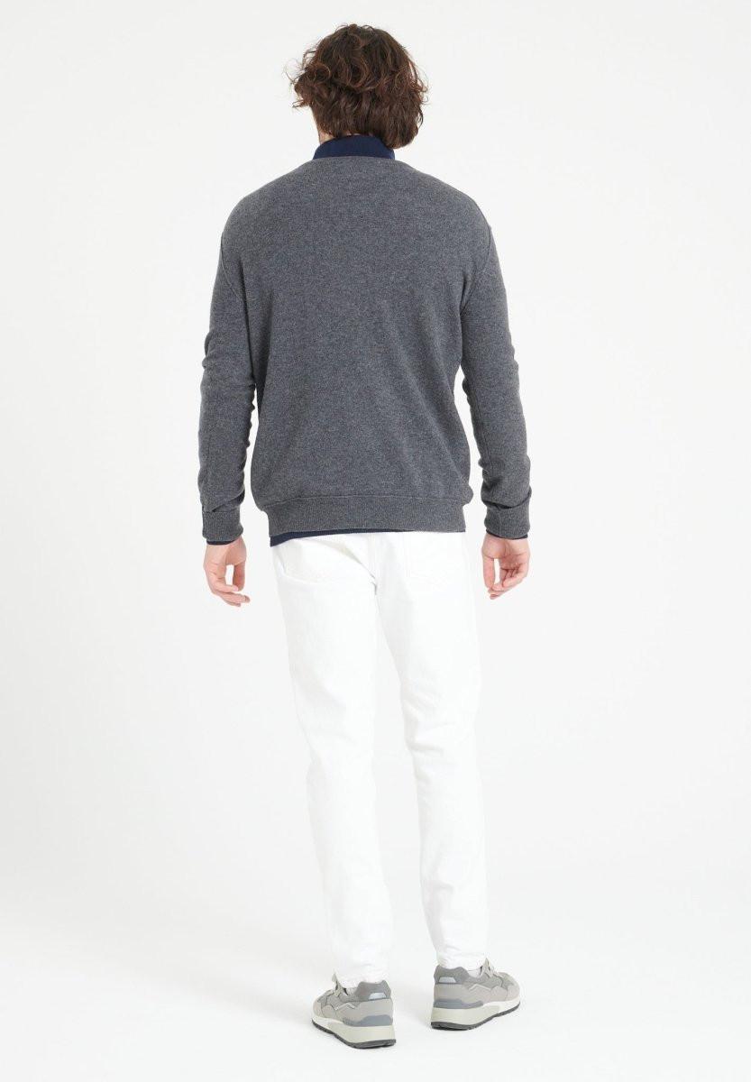 Studio Cashmere8  LUKE 11 Pullover mit V-Ausschnitt - 100% Kaschmir 