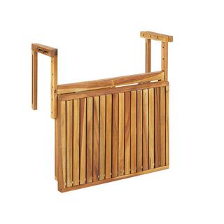 Beliani Table de balcon en Acacia Boho UDINE  