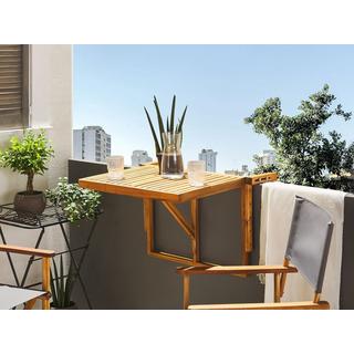 Beliani Table de balcon en Acacia Boho UDINE  