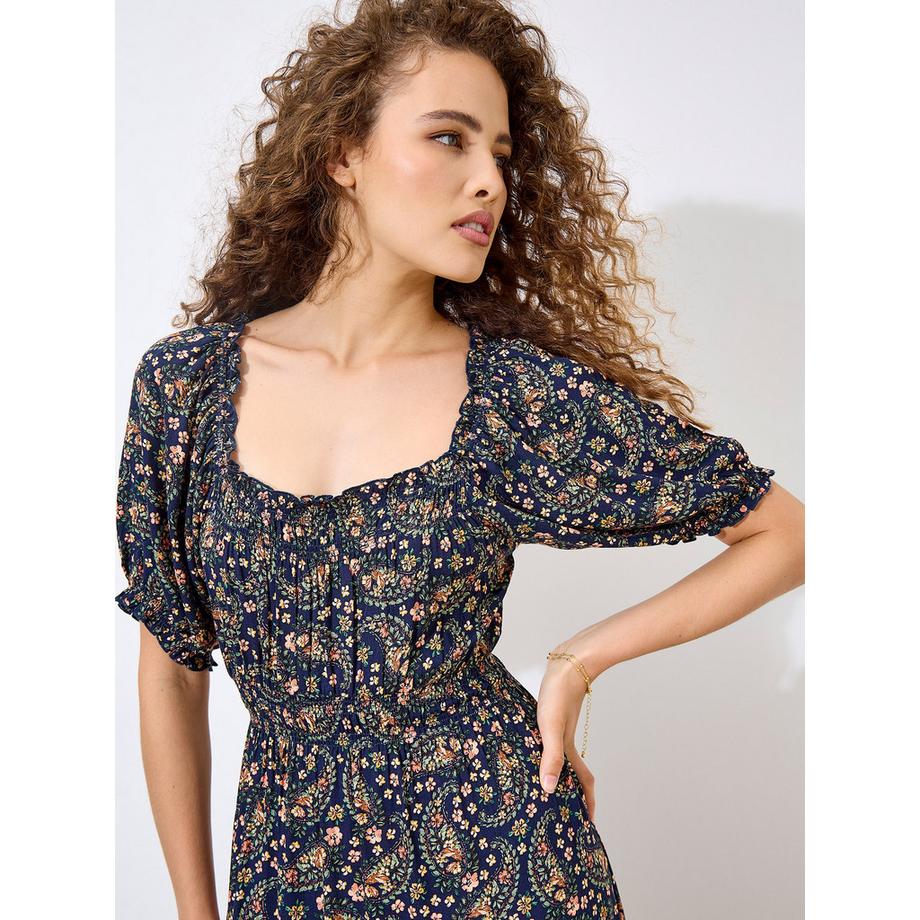 APRICOT Abito Lungo Floreale Paisley  
