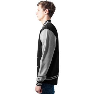 URBAN CLASSICS Zweifarbige College Sweatjacke  