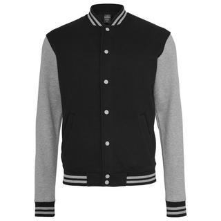 URBAN CLASSICS Zweifarbige College Sweatjacke  