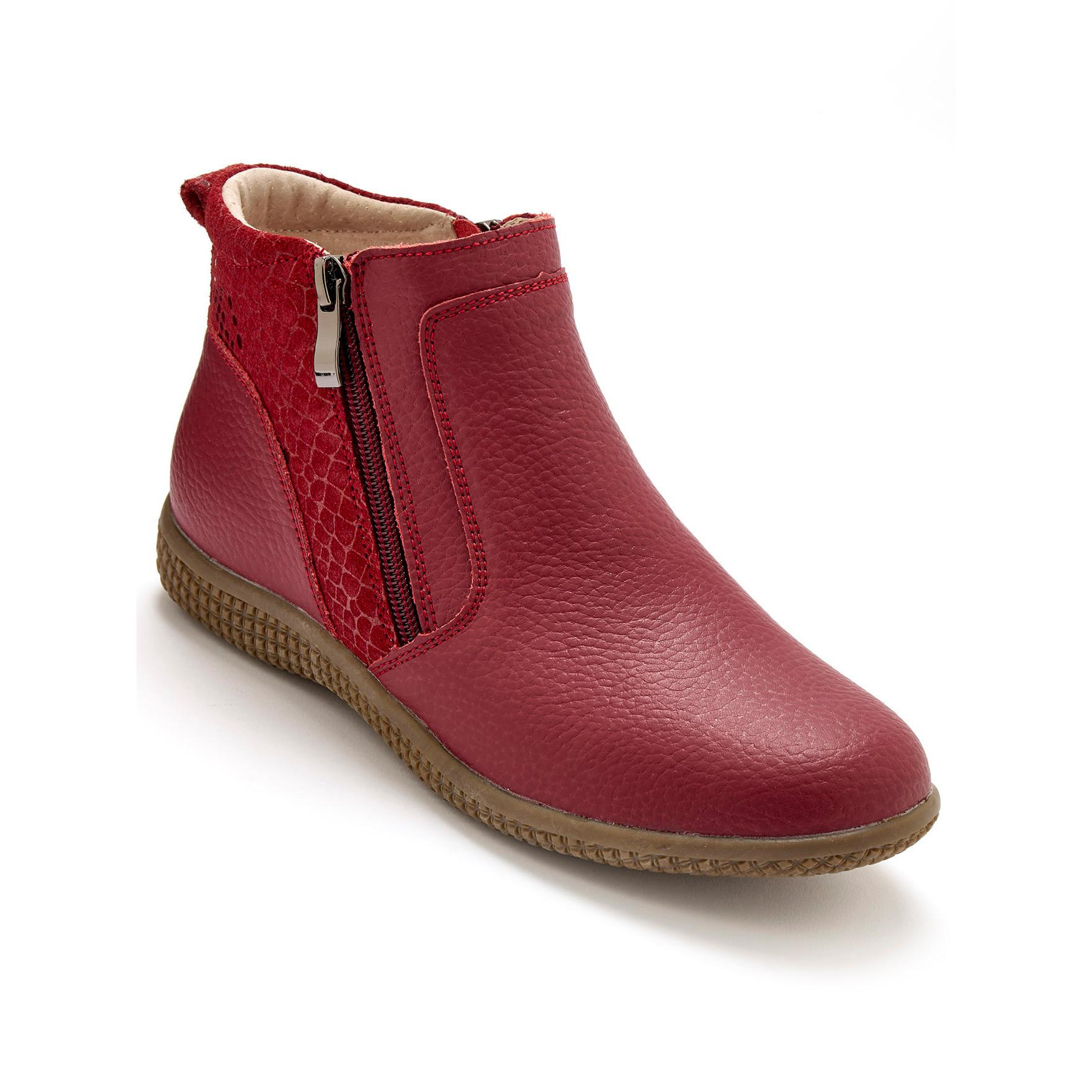 Pédiconfort  bottines double zip aérosemelle 
