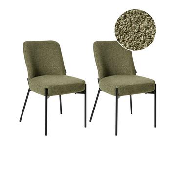 Set di 2 sedie en Bouclé Retrò MALIN