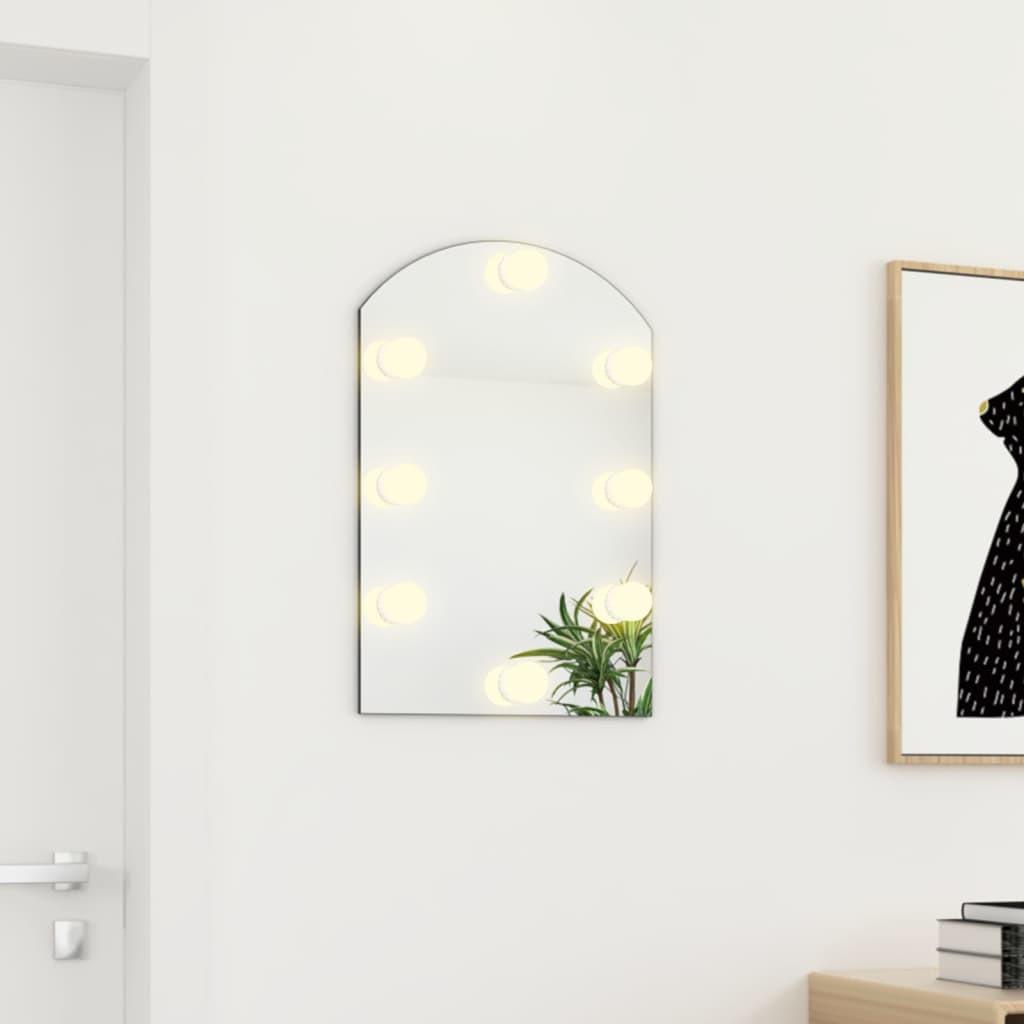 VidaXL Miroir avec lumière led verre  