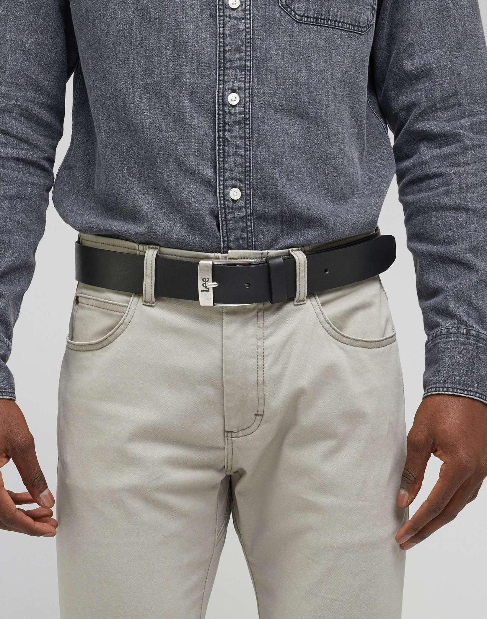 Lee Ceinture Cuir Logo Boucle  