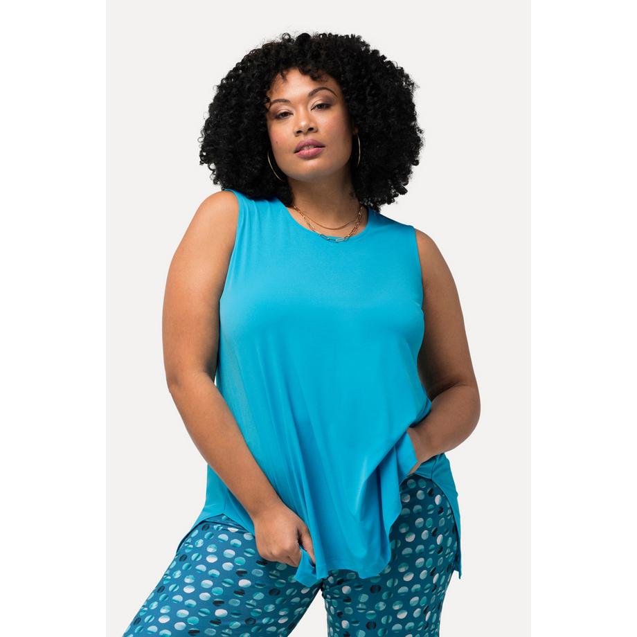 Ulla Popken Haut en jersey Ligne A Sans Manches Col Rond  