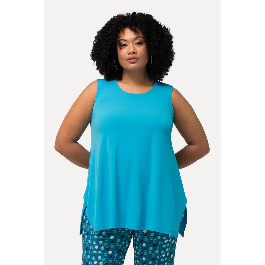 Ulla Popken Haut en jersey Ligne A Sans Manches Col Rond  