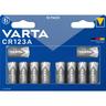 VARTA  LITHIUM Cylindrical CR123A Megablister 10 