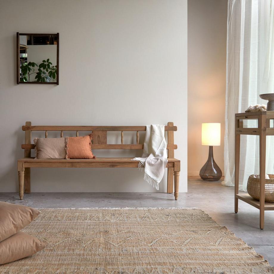 Tikamoon Banc en teck massif recyclé Paula  