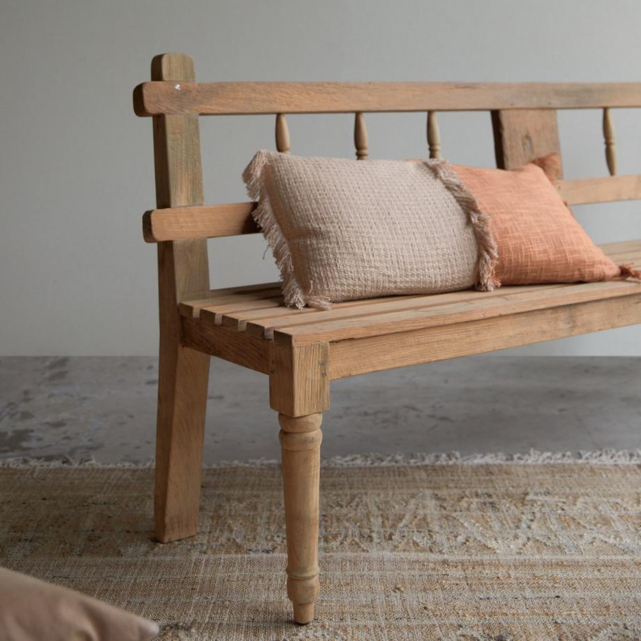 Tikamoon Banc en teck massif recyclé Paula  