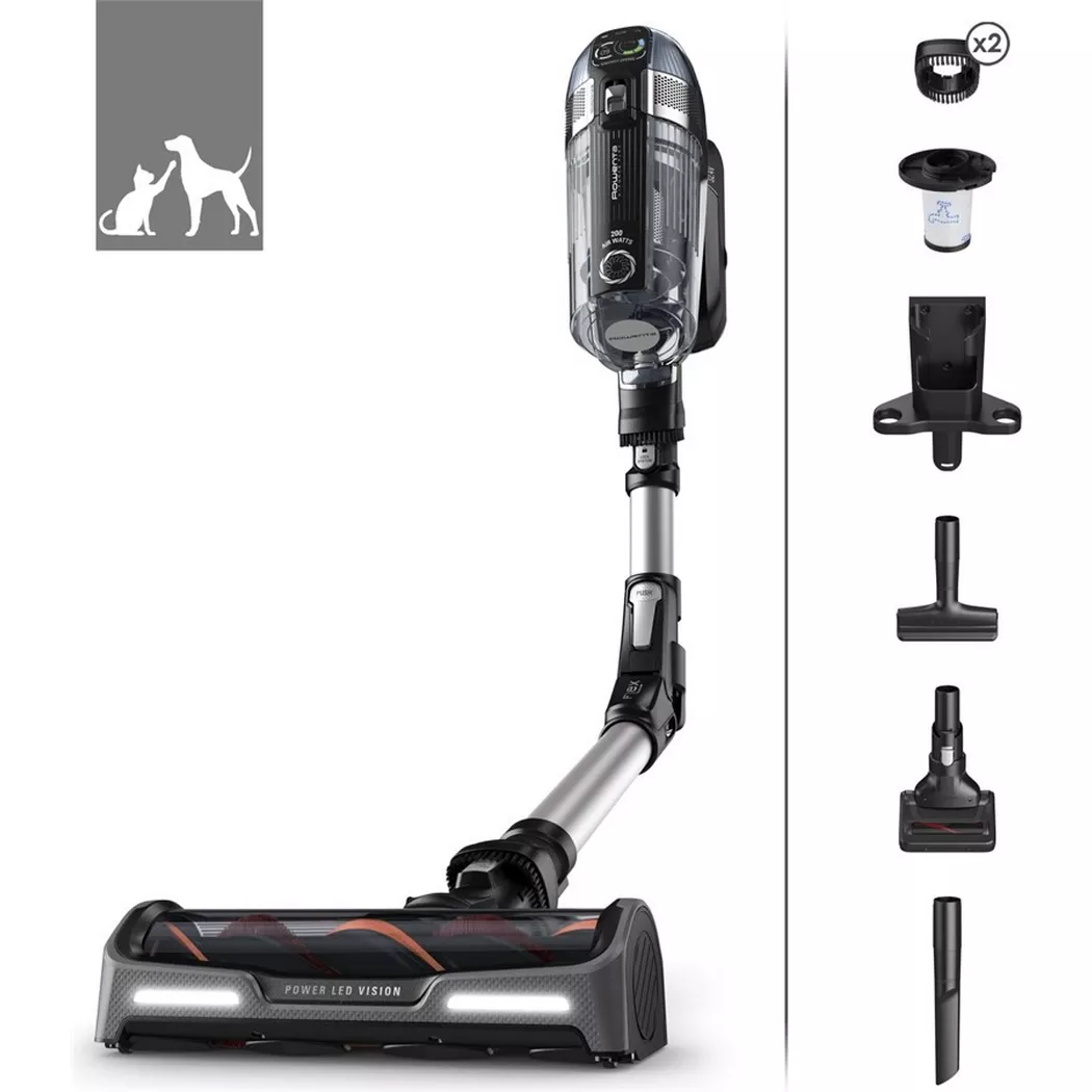 Rowenta – Akku-Stielsauger X-Force Flex 14.60 Animal, Grau, One Size