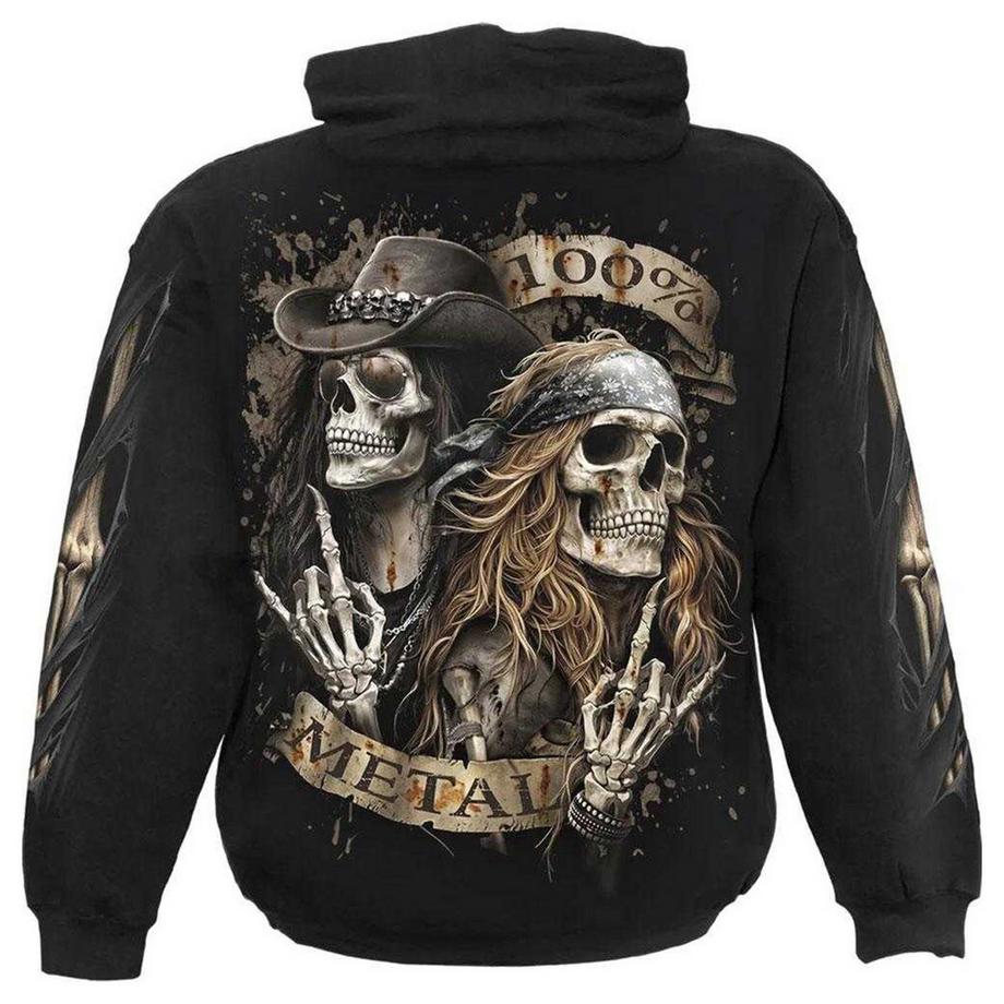 Spiral Sweat à Capuche Pure Metal avec Imprimé au Dos et sur les Manches  