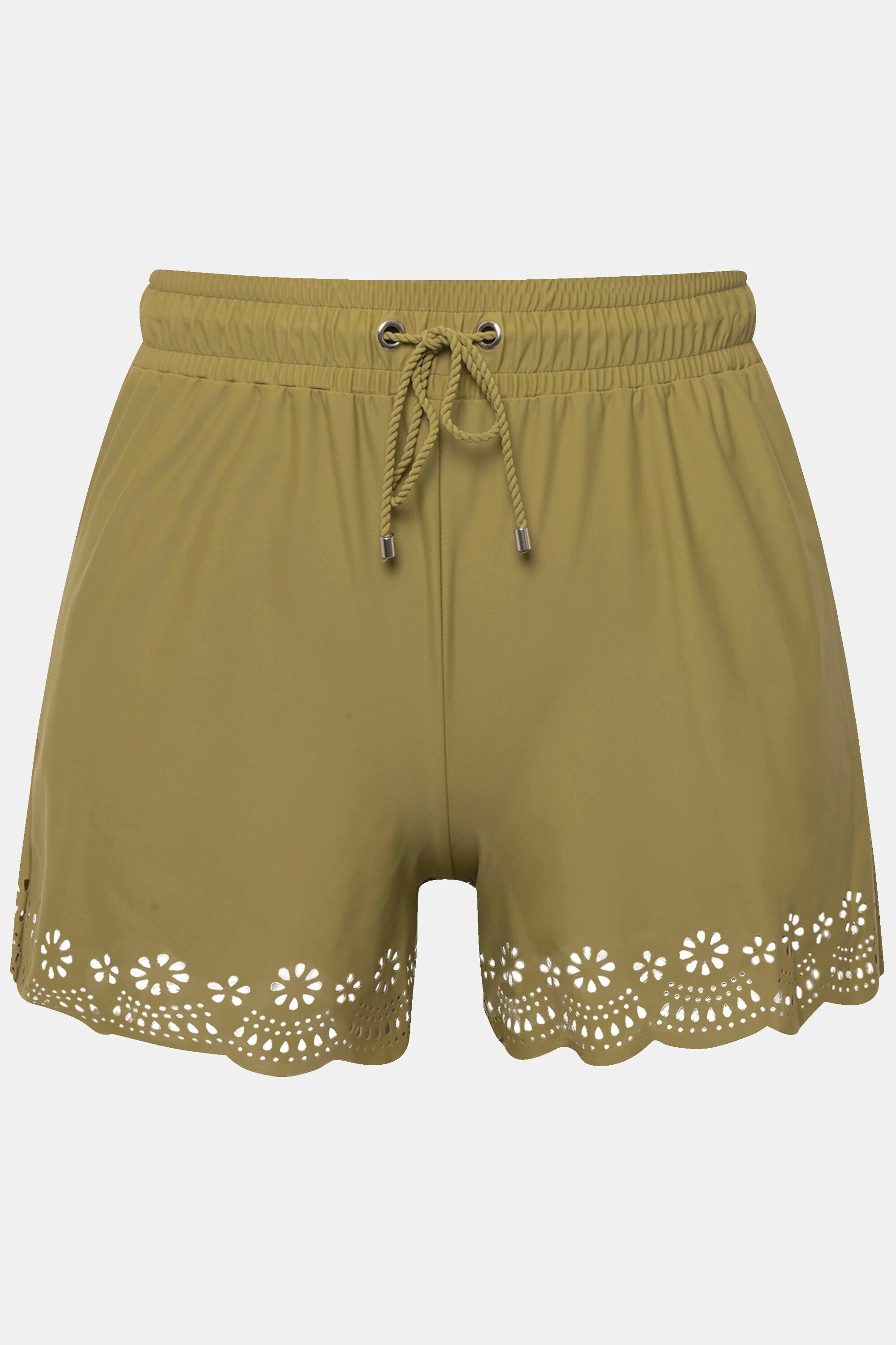 Studio Untold Short de bain Jambe large Découpes laser  