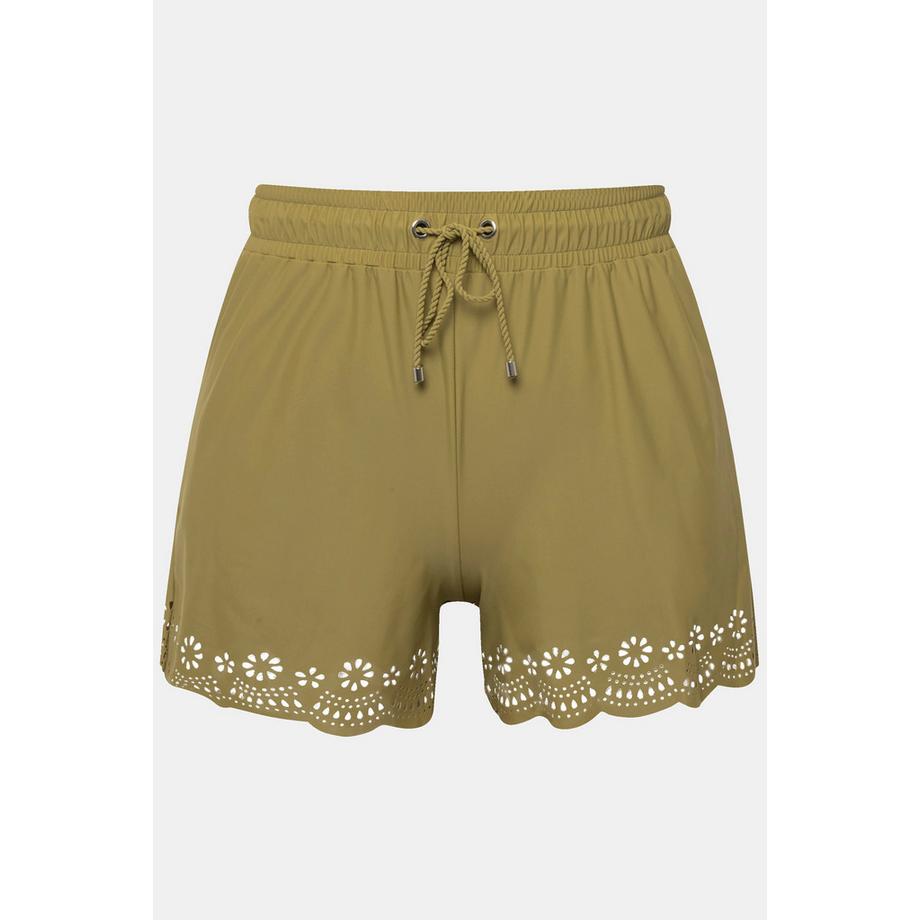 Studio Untold Shorts da bagno Gamba ampia Orlo tagliato al laser  