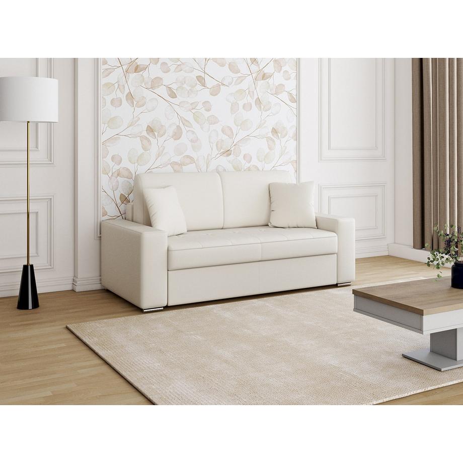 Vente-unique Schlafsofa 2Sitzer EMIR Liegefläche Matratzen  