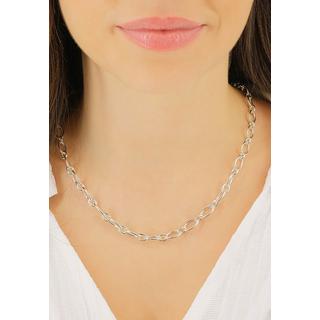 MUAU Schmuck  Collier forçat en argent 925, 7,5mm, 50cm 