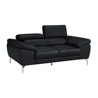 LINEA SOFA Canapé 2 places en cuir de buffle GRETEL  