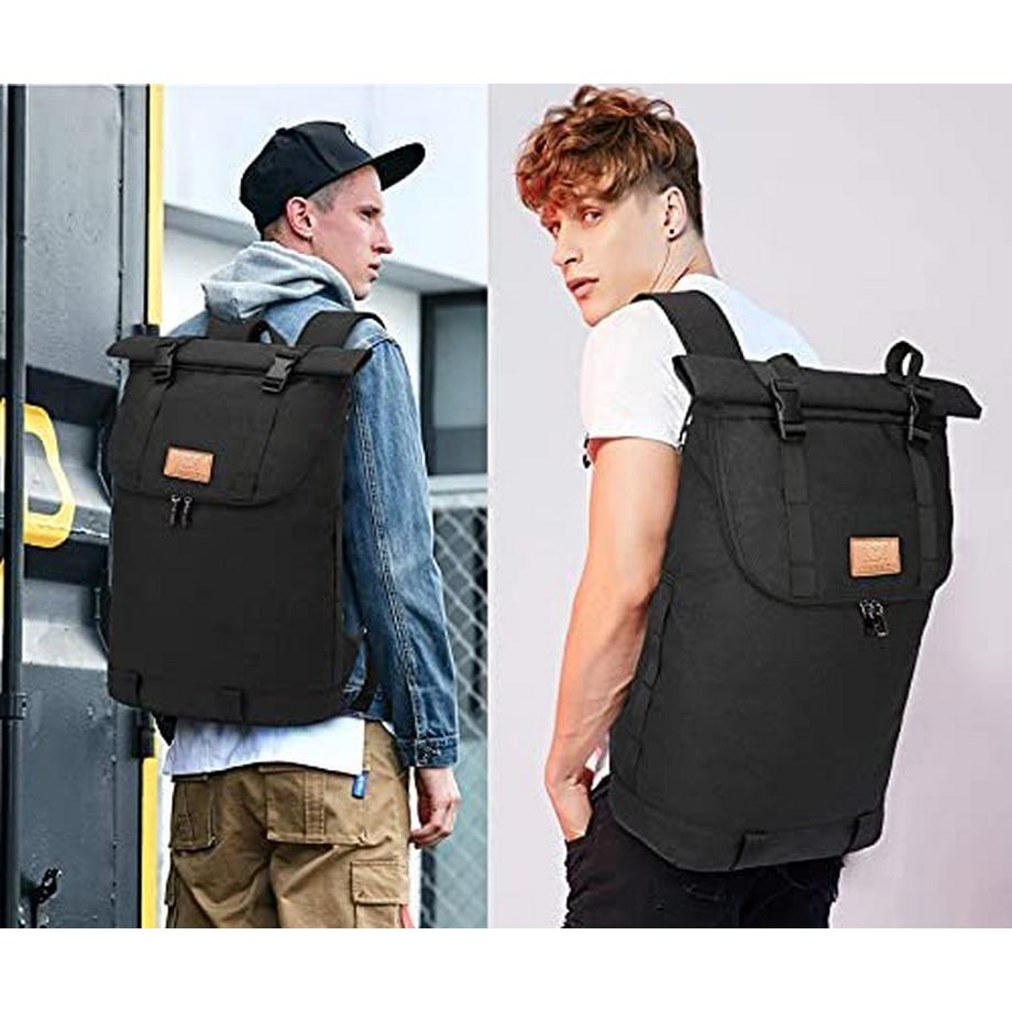 Only-bags.store Sac à dos Roll Top Antivol Imperméable pour Ordinateur Portable  