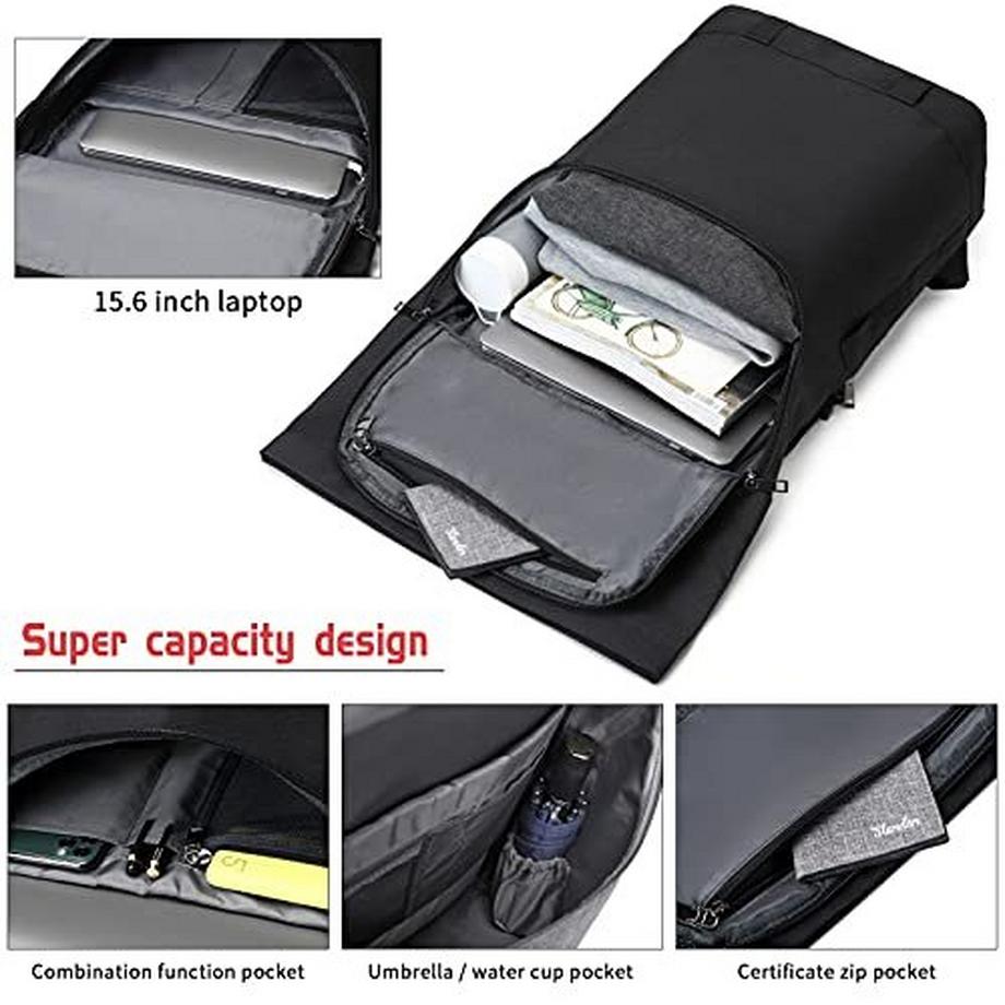 Only-bags.store Sac à dos Roll Top Antivol Imperméable pour Ordinateur Portable  