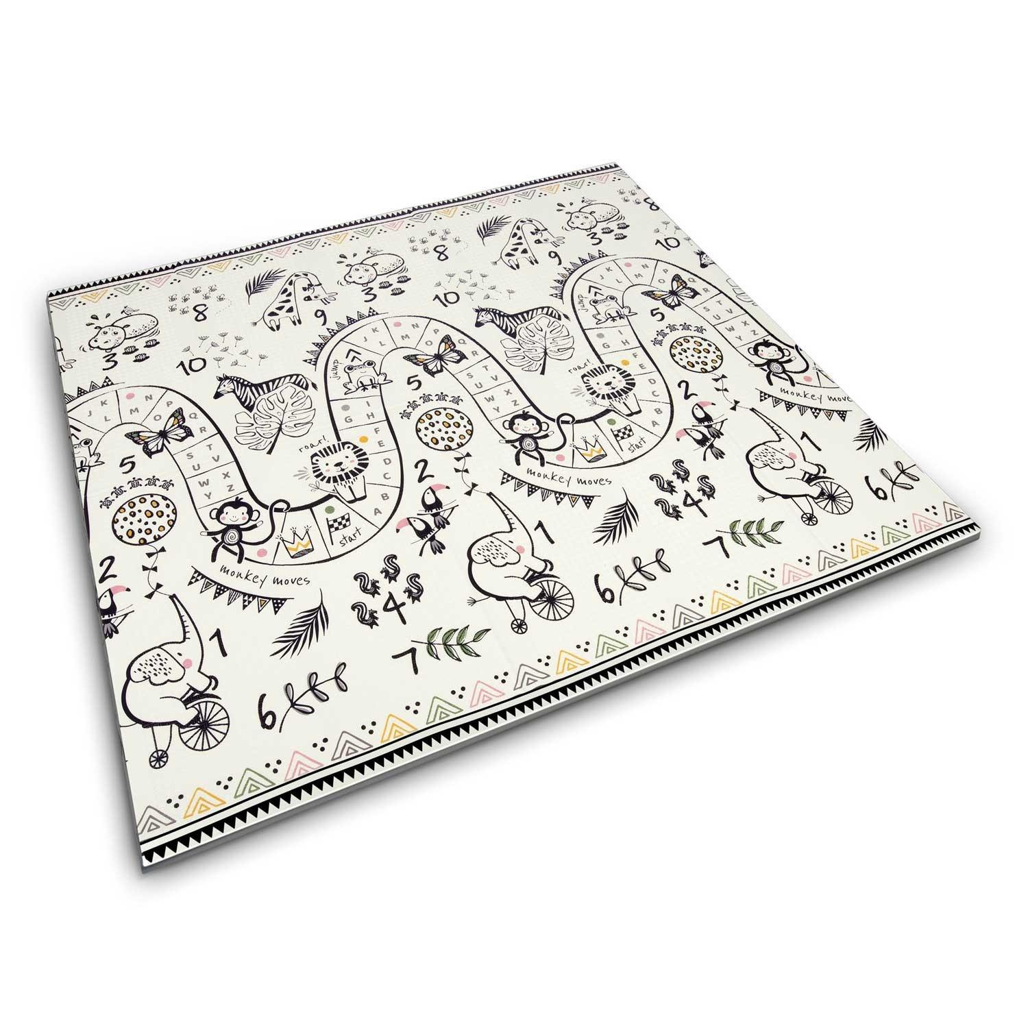 B2X Faltbare Spielmatte Nukido NK-340, 200 x 180 x 1 cm  