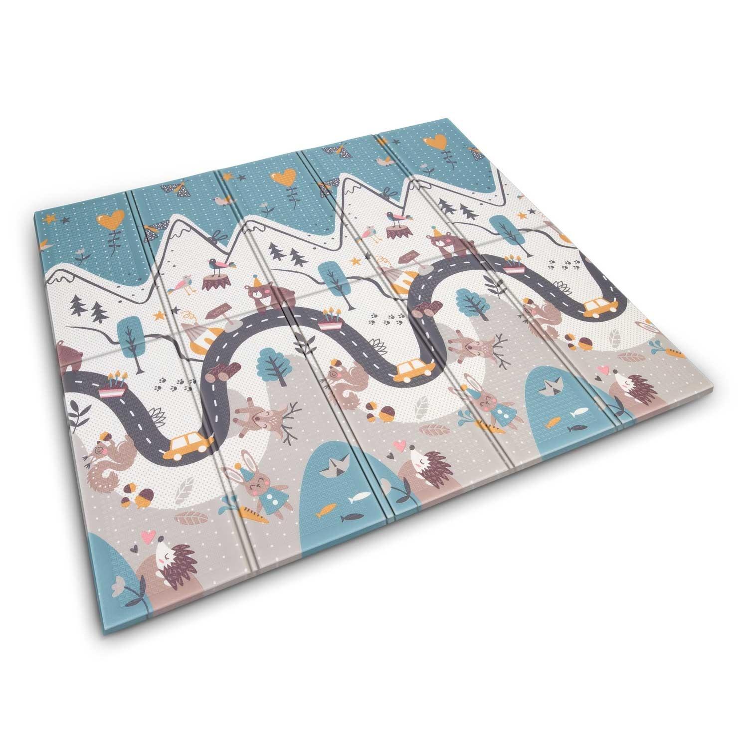 B2X Faltbare Spielmatte Nukido NK-340, 200 x 180 x 1 cm  