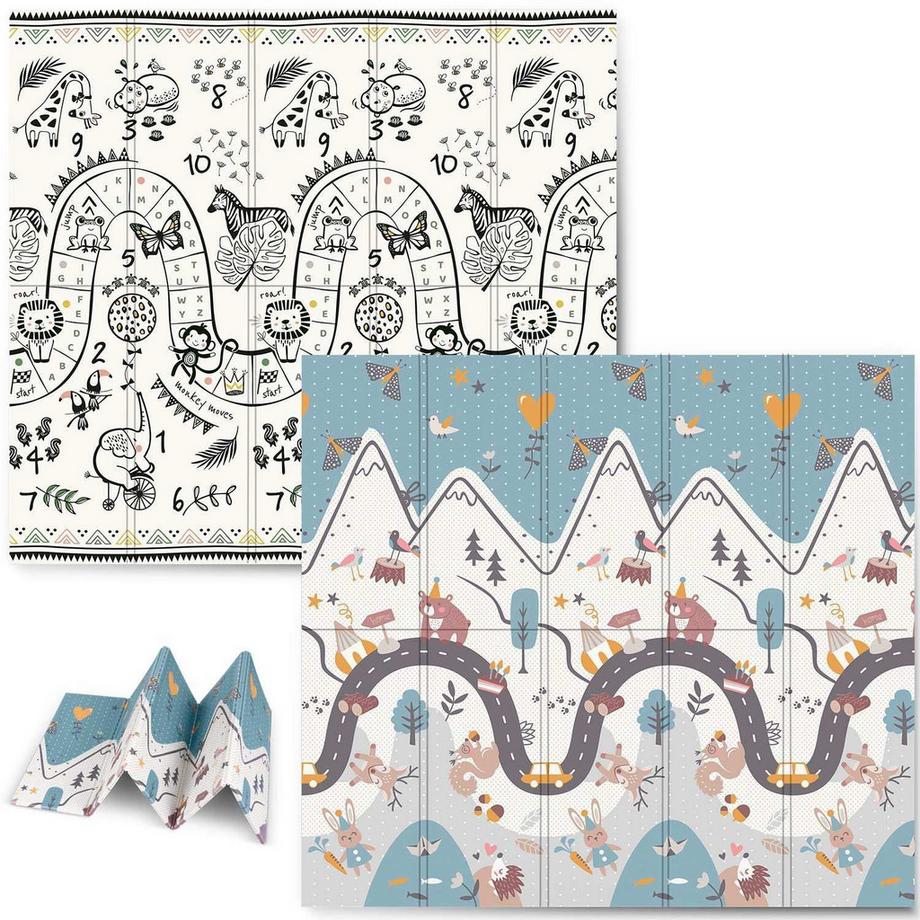 Tapis de jeu pliable Nukido NK-340, 200 x 180 x 1 cm