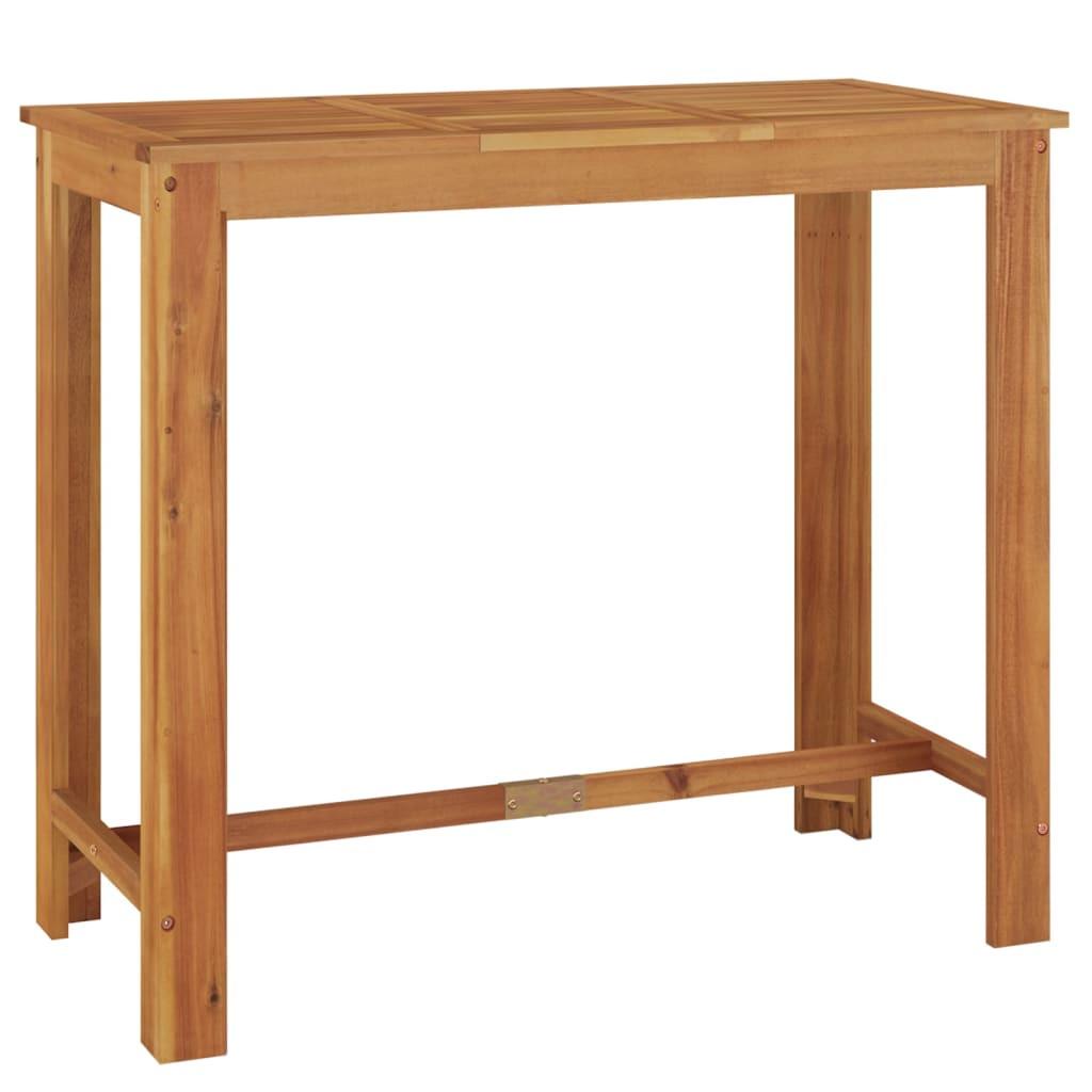 VidaXL Table de bar de jardin bois  