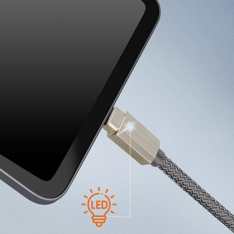 Avizar  USB / USB-C Kabel 6A - LinQ Grau 
