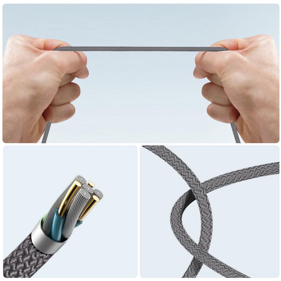 Avizar  USB / USB-C Kabel 6A - LinQ Grau 