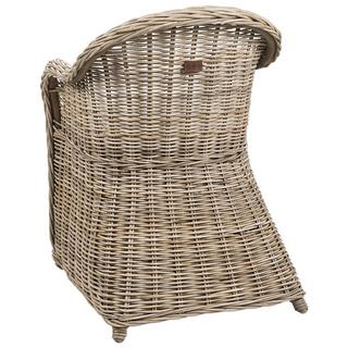 Beliani  Lot de 2 fauteuils de jardin avec coussins en Rotin Traditionnel SUSUA II 